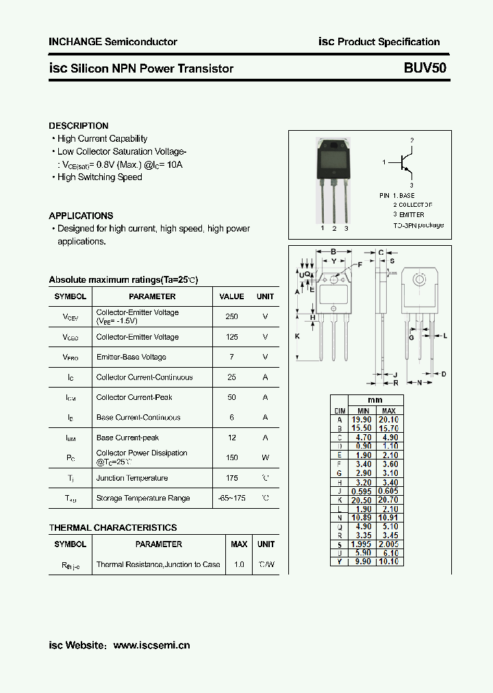 BUV50_4174226.PDF Datasheet