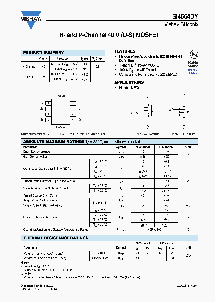 SI4564DY_4199886.PDF Datasheet