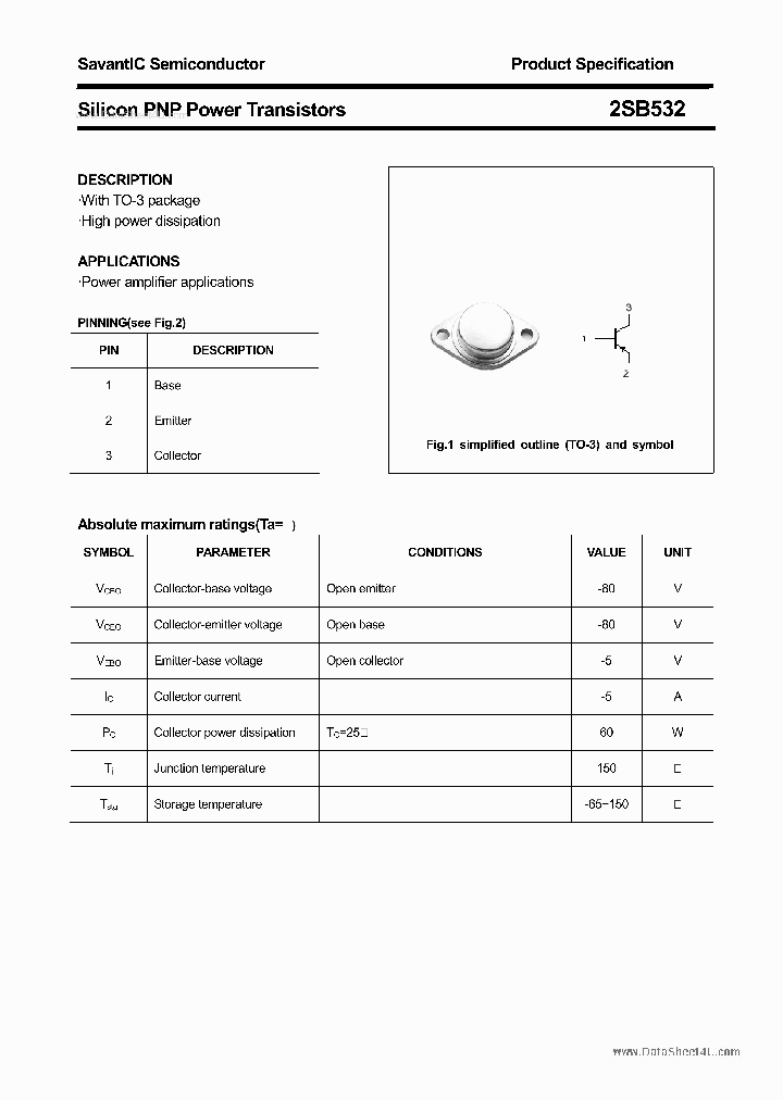 2SB532_4602906.PDF Datasheet