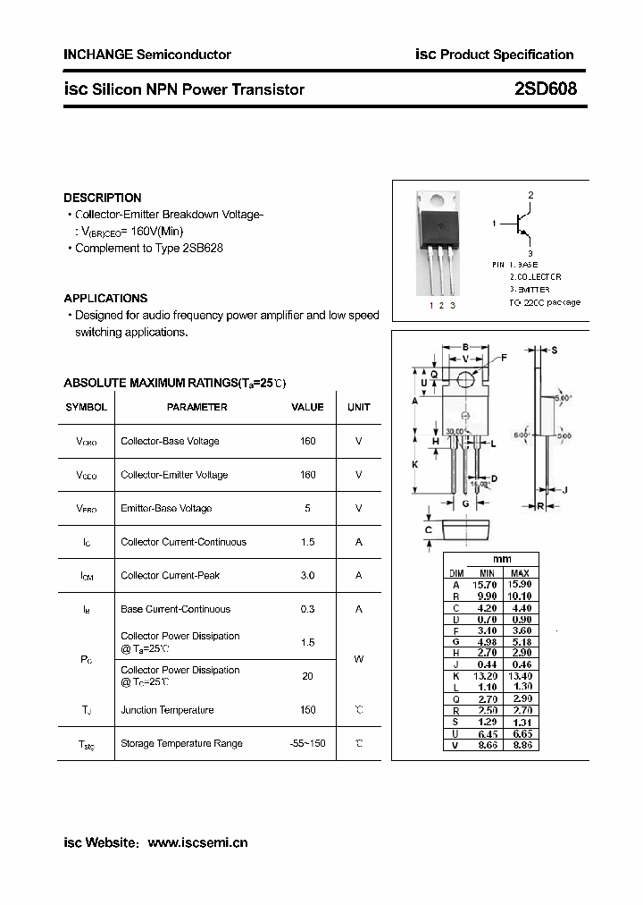 2SD608_4626450.PDF Datasheet