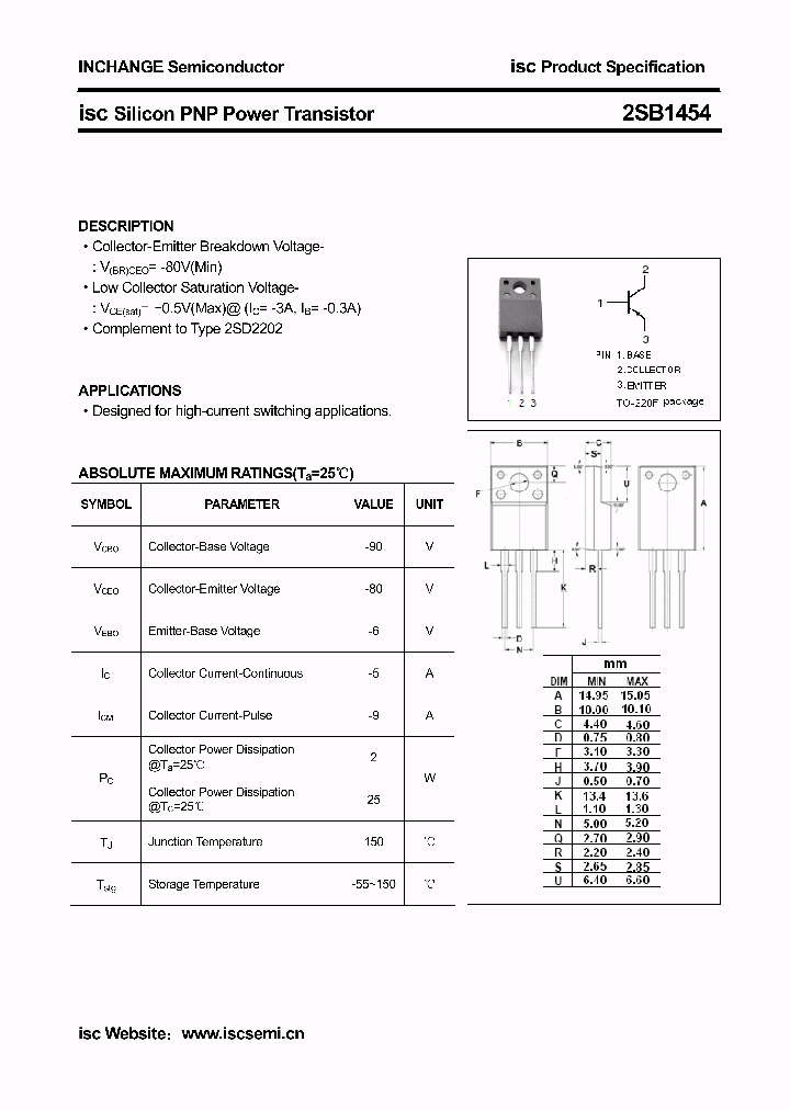 2SB1454_4710607.PDF Datasheet