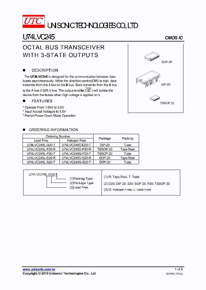 U74LVC245L-S20-R_4809477.PDF Datasheet