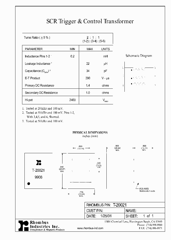 T-20021_4901668.PDF Datasheet