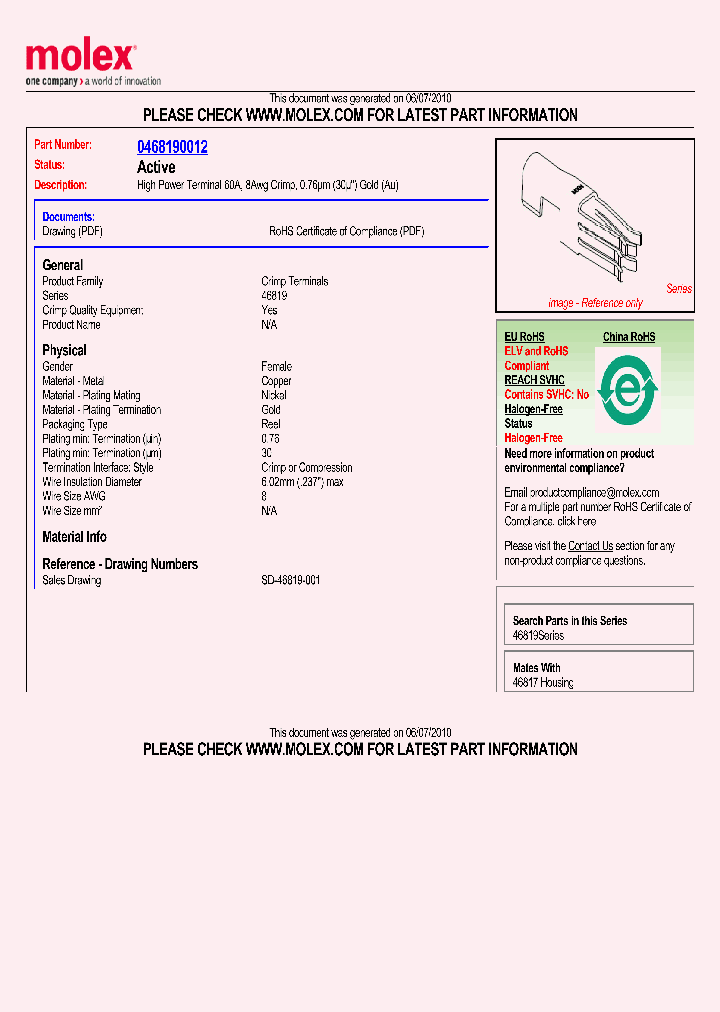 46819-0012_5005778.PDF Datasheet