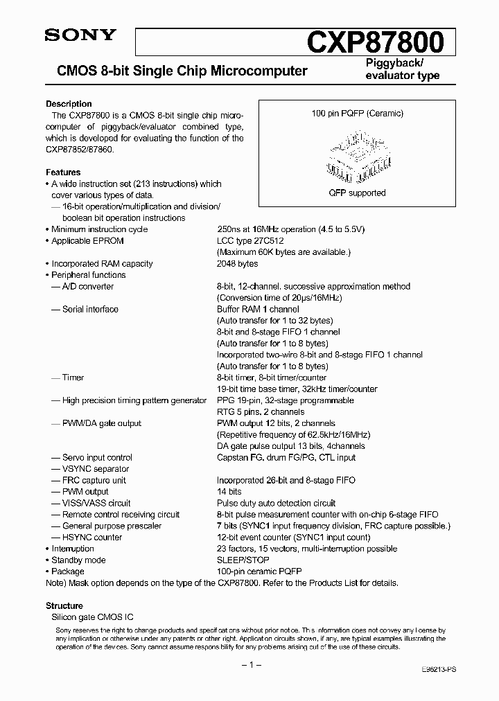 CXP87800_5145711.PDF Datasheet