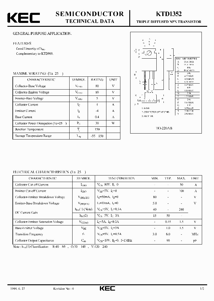 KTD1352_5192878.PDF Datasheet