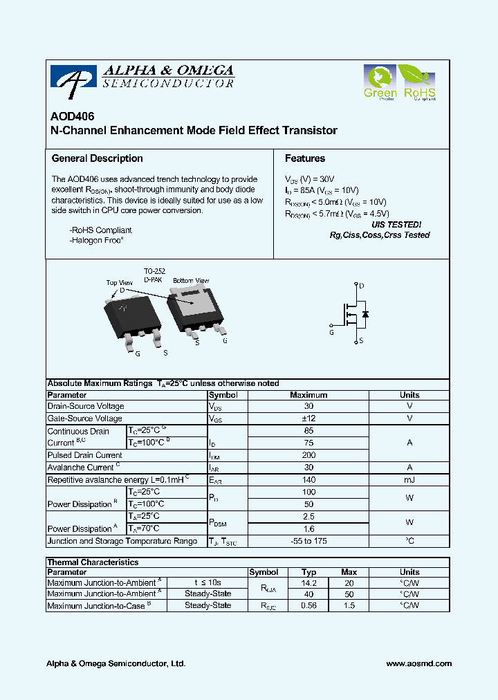 AOD40608_5335916.PDF Datasheet