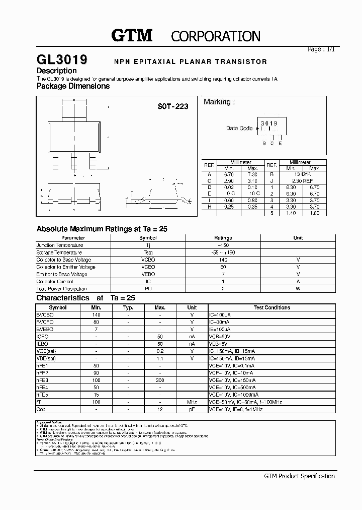 GL3019_5422977.PDF Datasheet