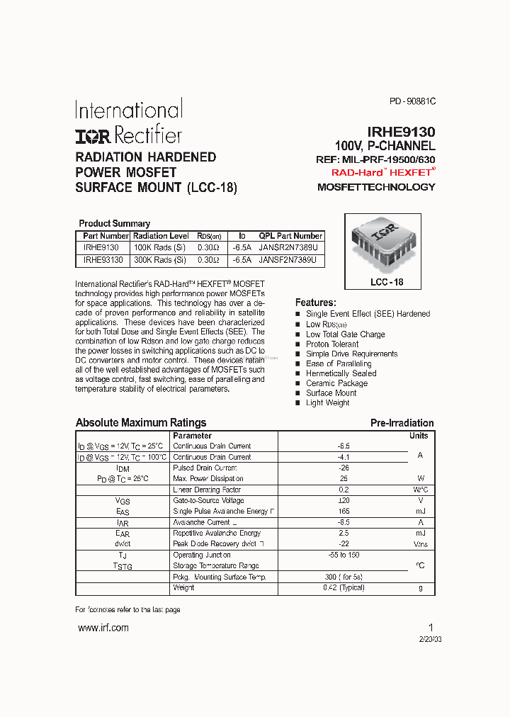 IRHE9130_5562843.PDF Datasheet