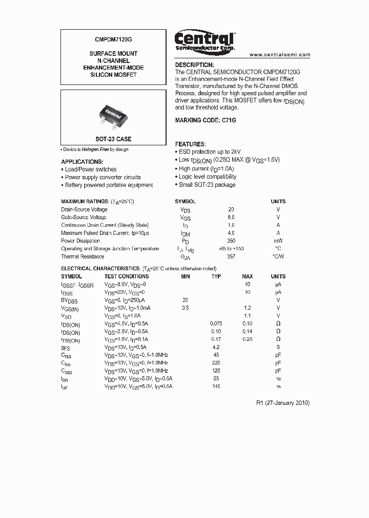 CMPDM7120G_5597731.PDF Datasheet