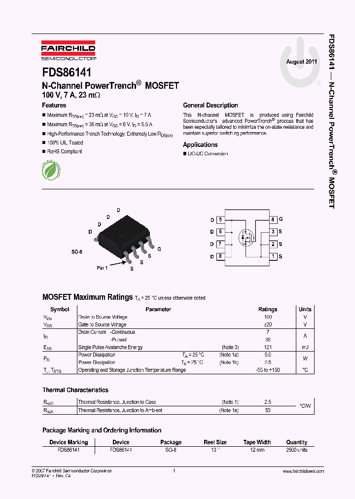 FDS86141_5610342.PDF Datasheet