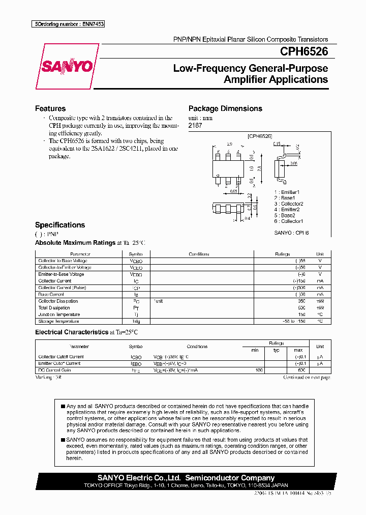 CPH6526_5651059.PDF Datasheet