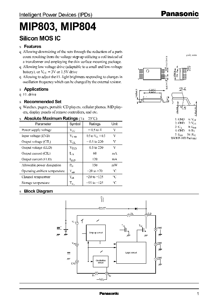 MIP804_5713220.PDF Datasheet