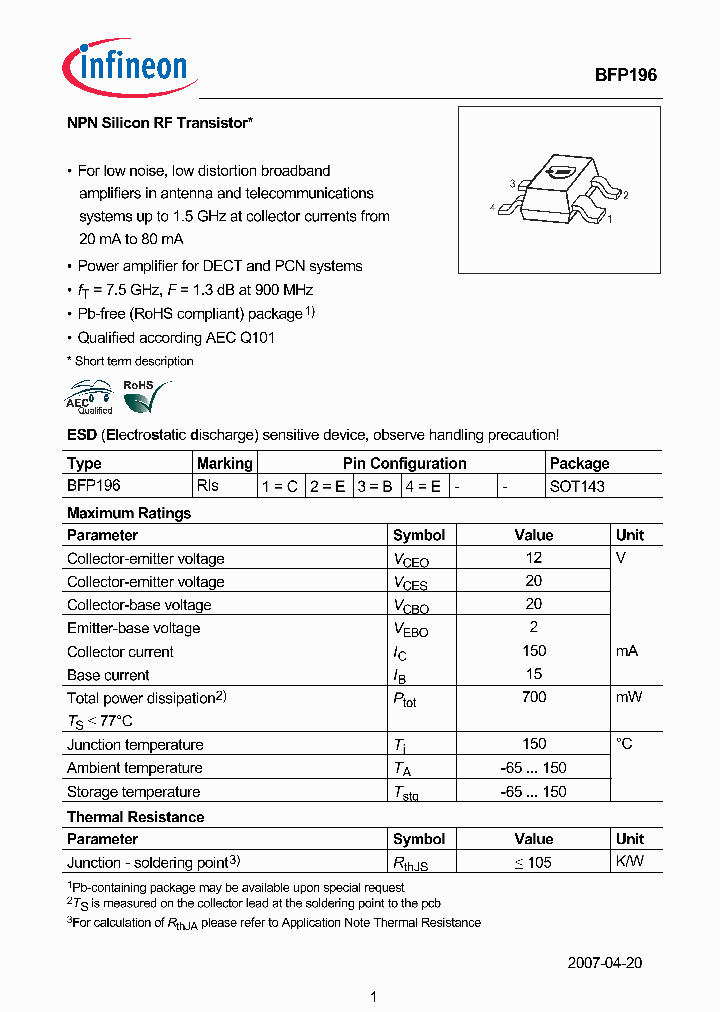 BFP19607_6084513.PDF Datasheet