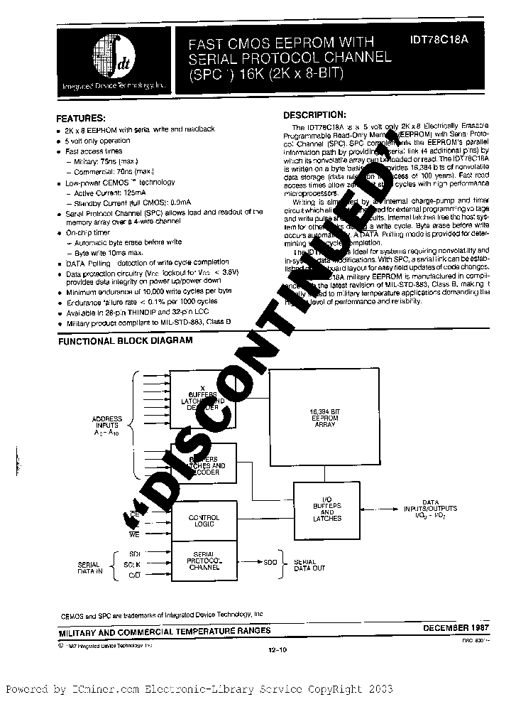 IDT78C18A90TD_6136929.PDF Datasheet