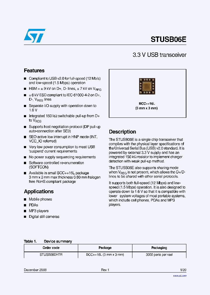 STUSB06E_6254619.PDF Datasheet