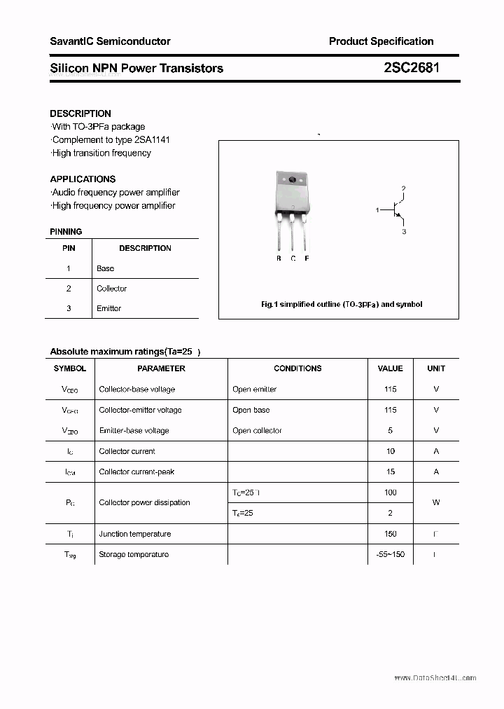 2SC2681_6289993.PDF Datasheet