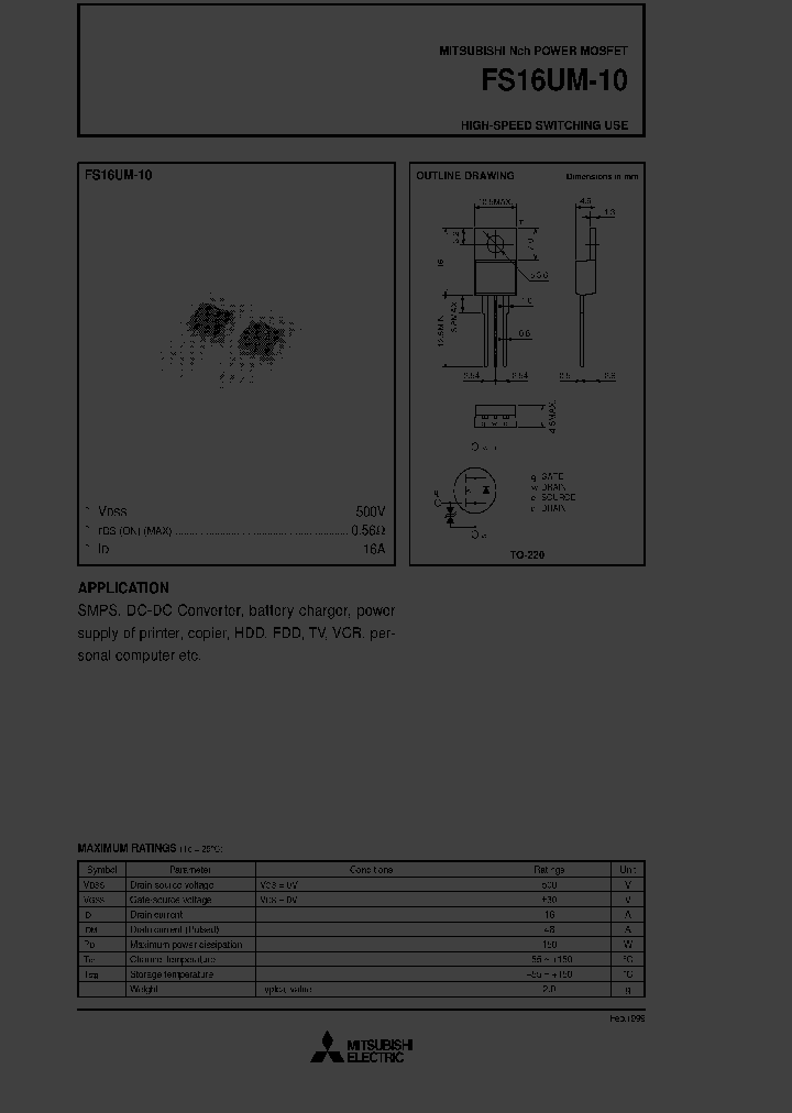 FS16UM10_6473286.PDF Datasheet