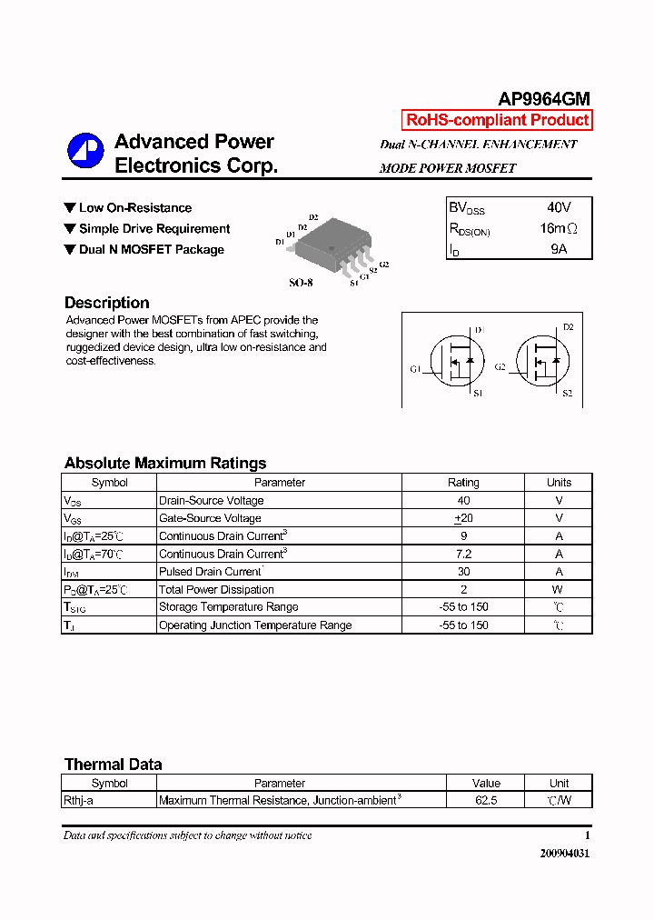 AP9964GM_6532887.PDF Datasheet