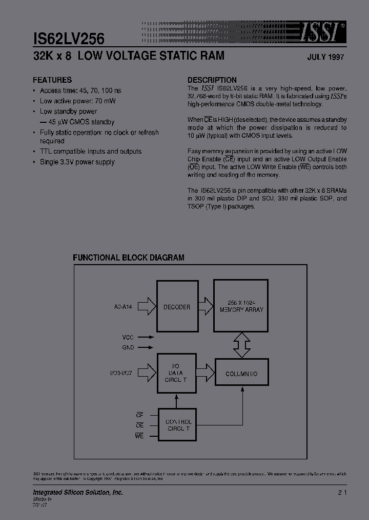 IS62LV256-100J_6625086.PDF Datasheet