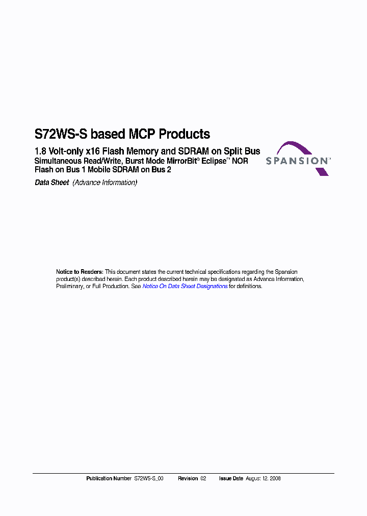 S72WS01GSF0YHMJ53_6685993.PDF Datasheet
