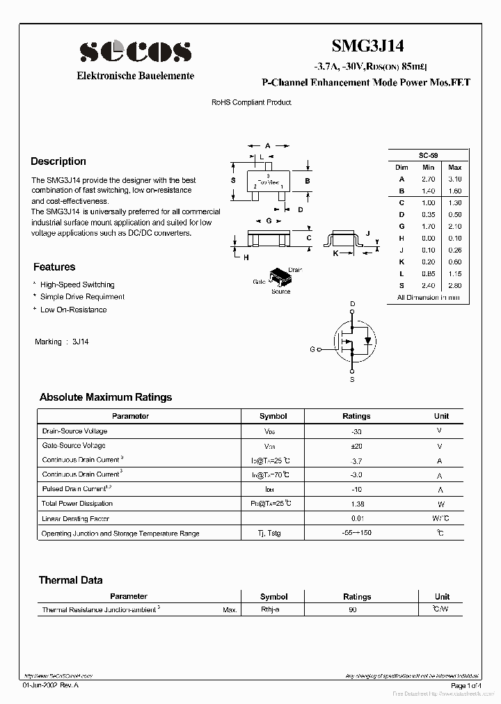 SMG3J14_6923344.PDF Datasheet