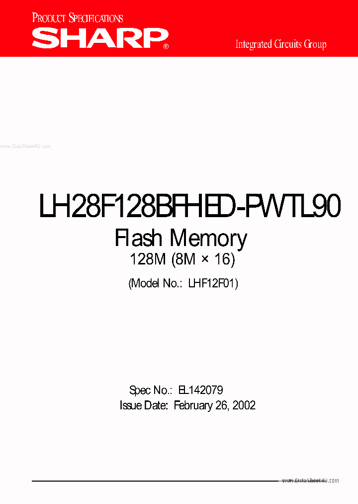 LH28F128BFHED-PWTL90_6936674.PDF Datasheet