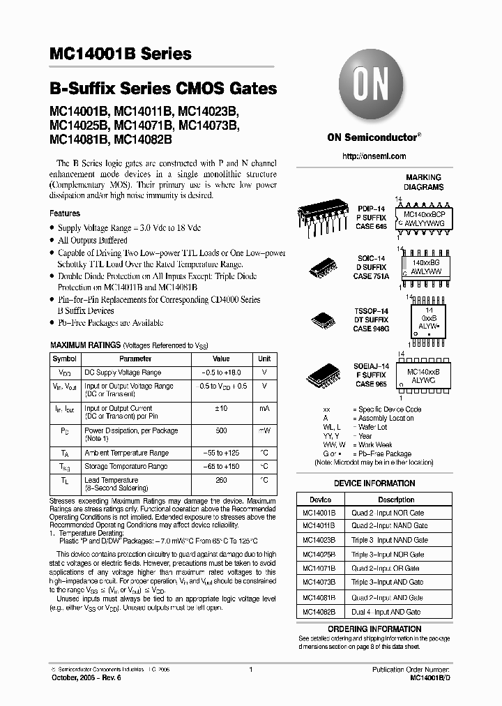 MC14071BCPG_6995907.PDF Datasheet