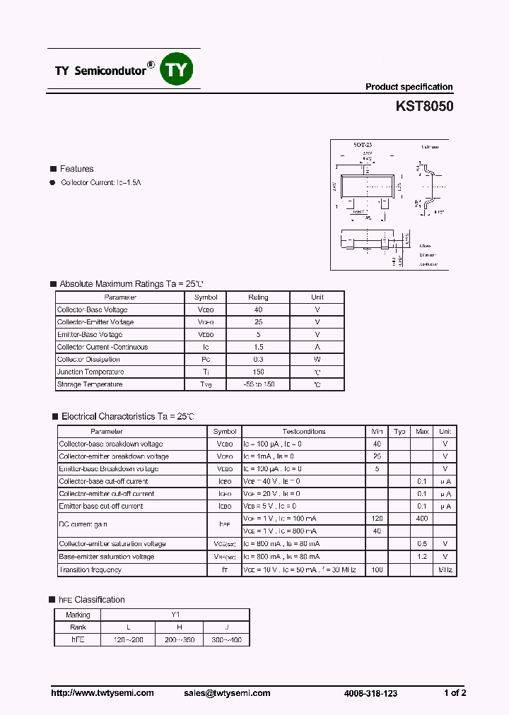 KST8050_7013811.PDF Datasheet