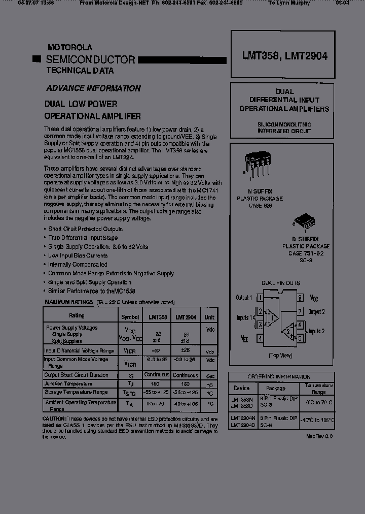 LMT358DR2_7253194.PDF Datasheet