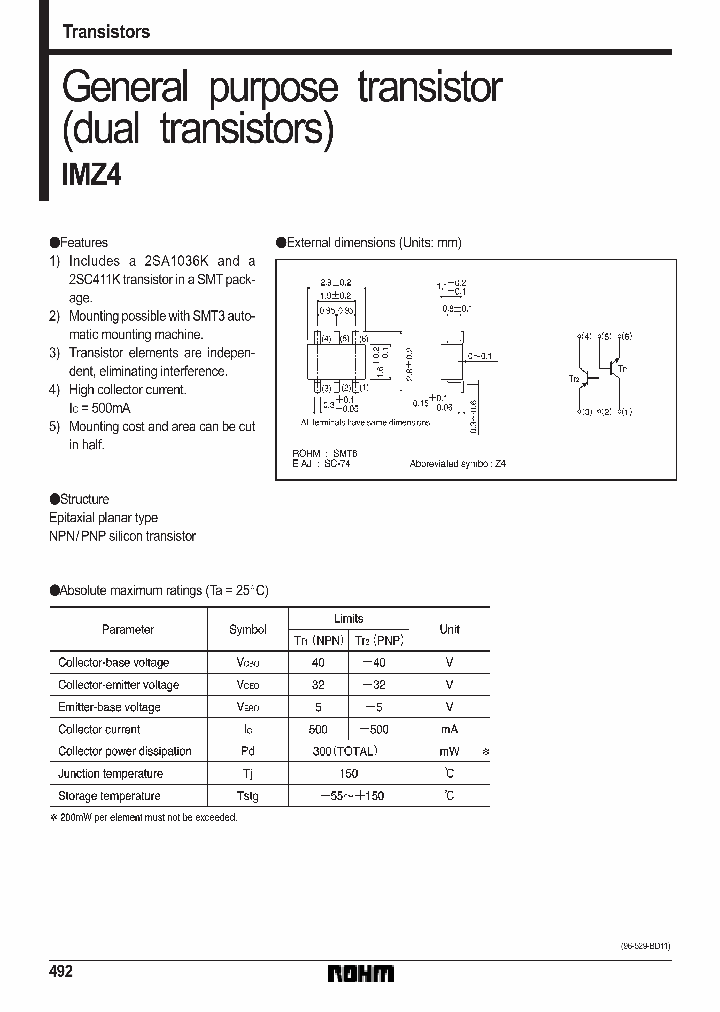 IMZ4T108_7401708.PDF Datasheet