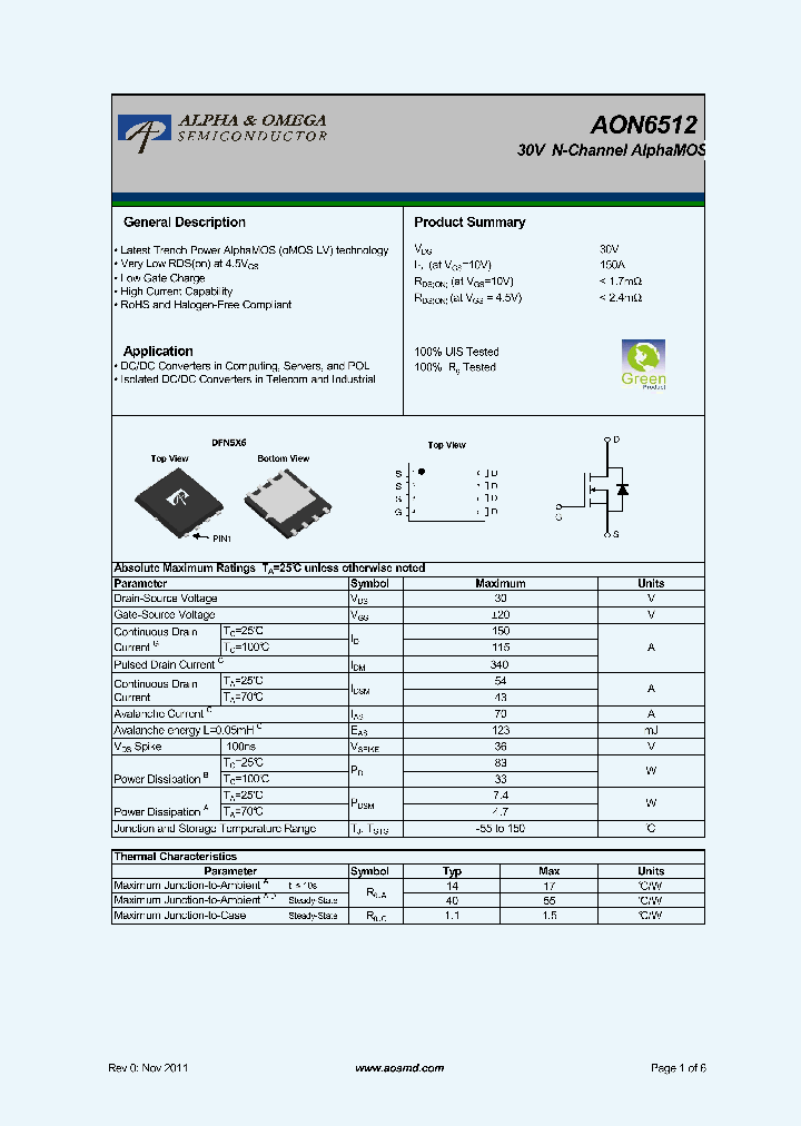 AON6512_7492151.PDF Datasheet