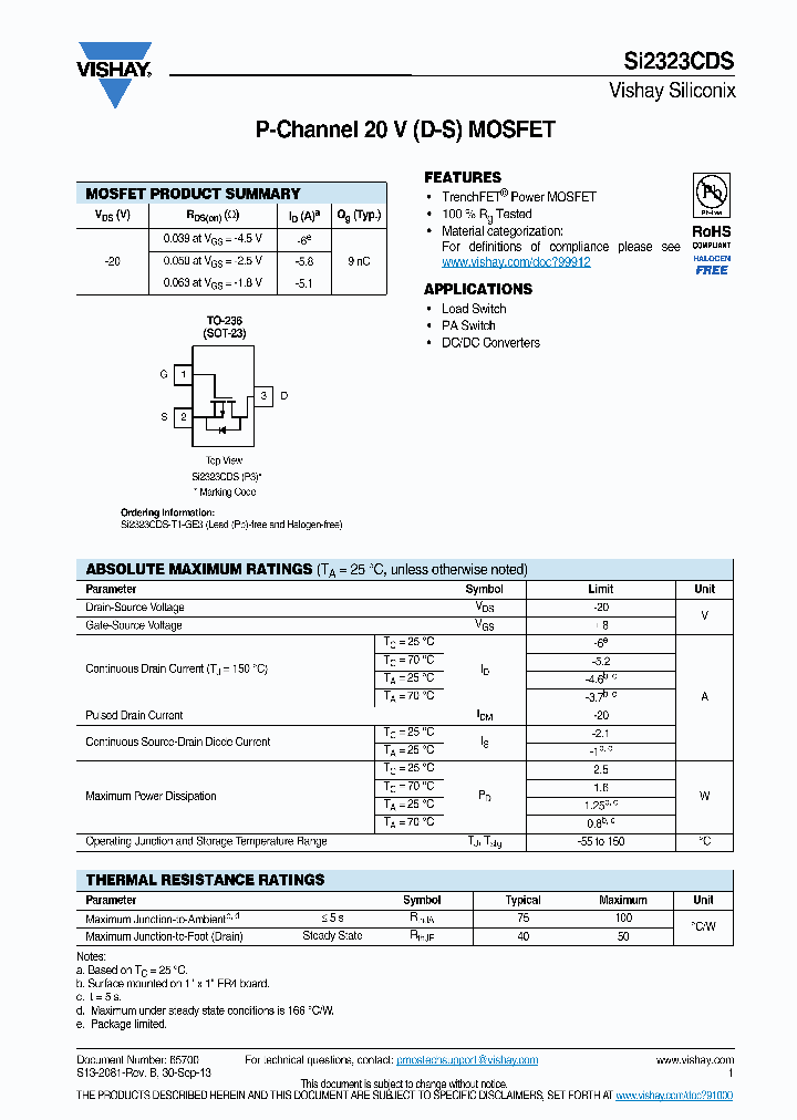 SI2323CDS-T1-GE3_7500234.PDF Datasheet