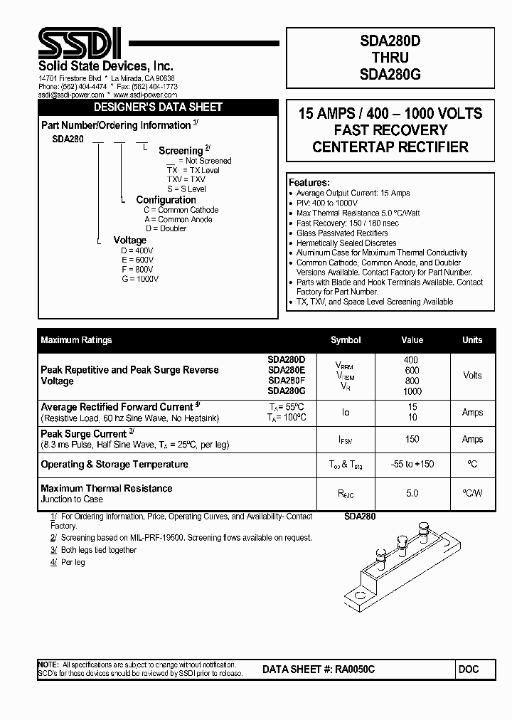 SDA280D_7620819.PDF Datasheet