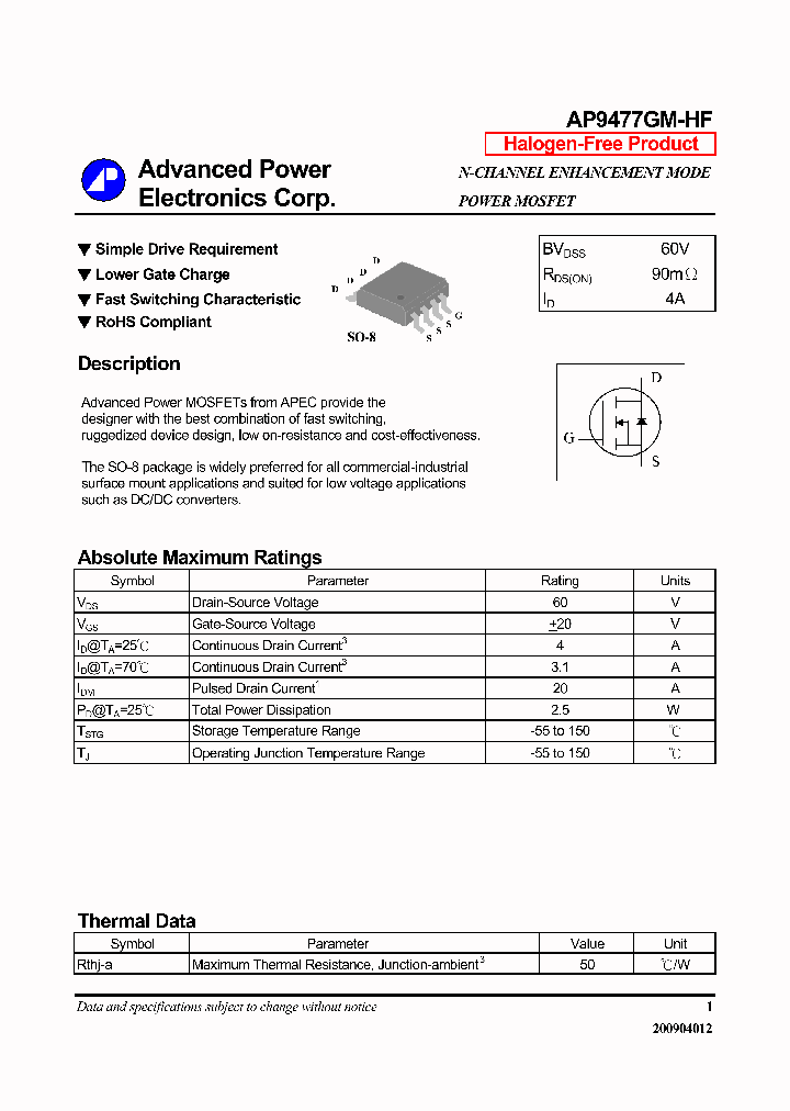 AP9477GM-HF_7630973.PDF Datasheet