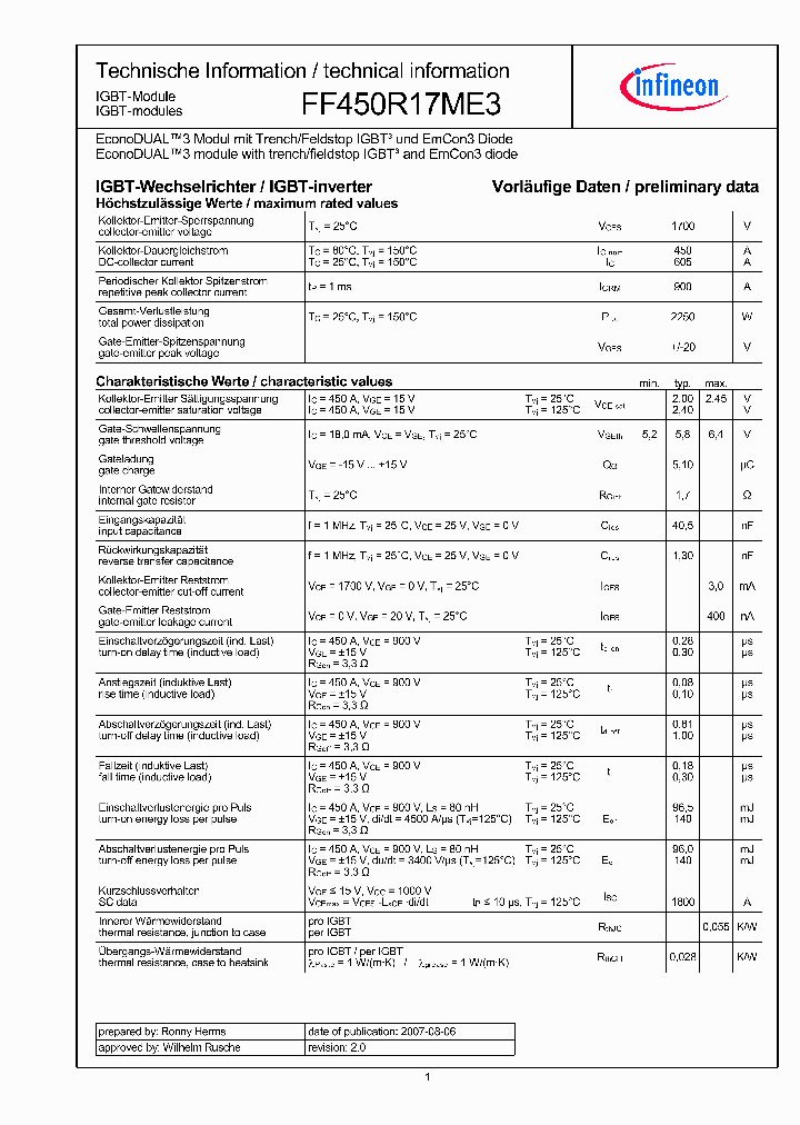 FF450R17ME3_7643282.PDF Datasheet