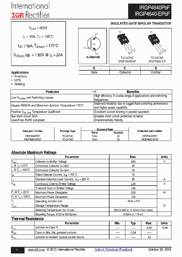 IRGP4640-EPBF_7761556.PDF Datasheet