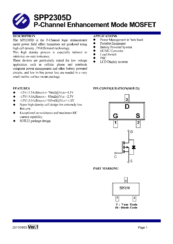 SPP2305D_7845902.PDF Datasheet