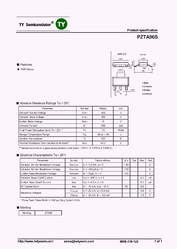 PZTA96S_7916854.PDF Datasheet