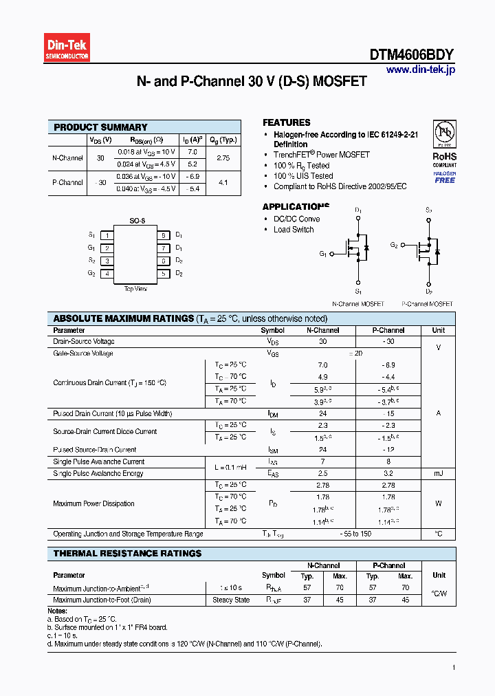 DTM4606BDY_7999175.PDF Datasheet