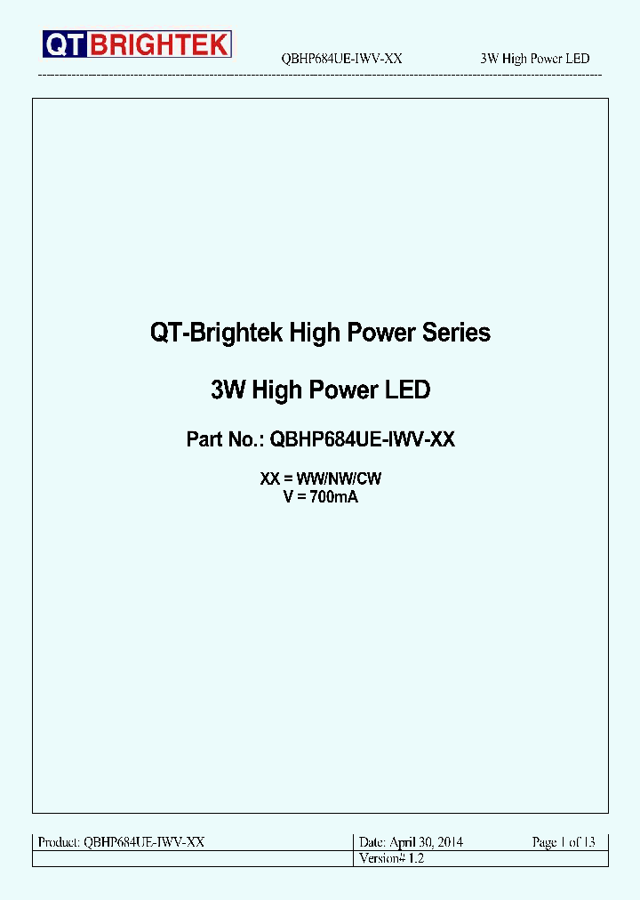 QBHP684UE-IWV-CW_8026232.PDF Datasheet