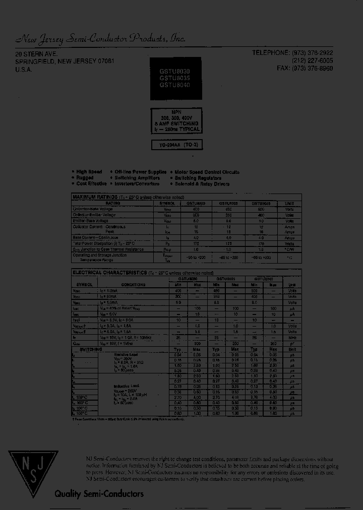 GSTU8040_8062461.PDF Datasheet