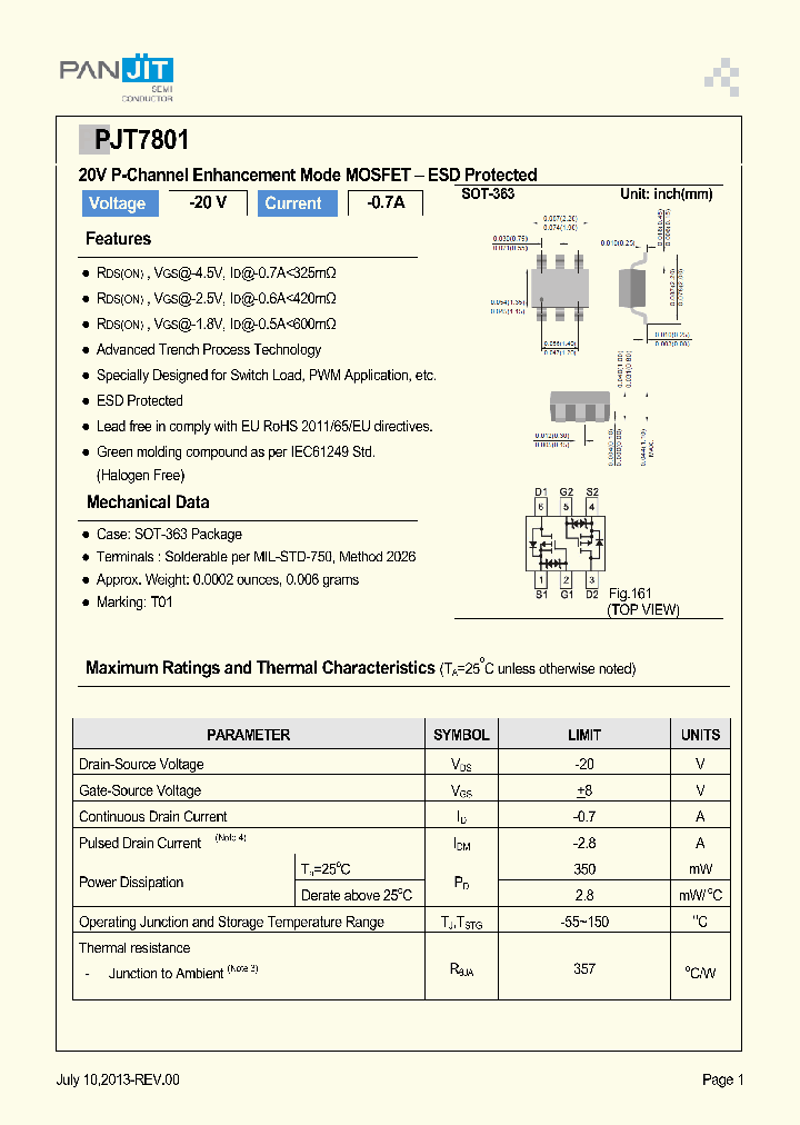 PJT7801_8085106.PDF Datasheet