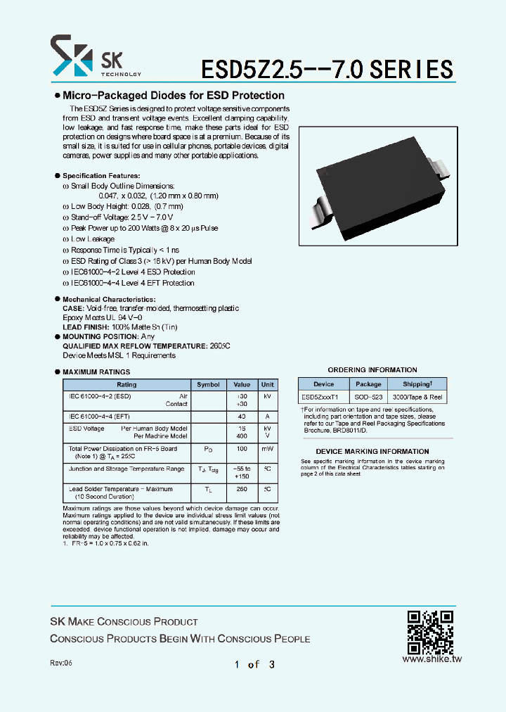 ESD5Z25_8113304.PDF Datasheet