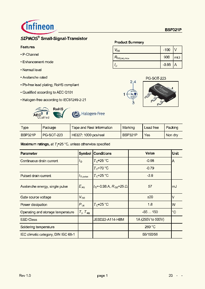 BSP321P_8175762.PDF Datasheet