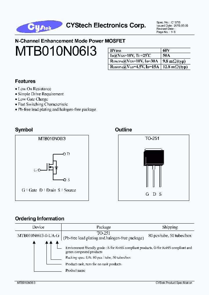 MTB010N06I3_8232606.PDF Datasheet