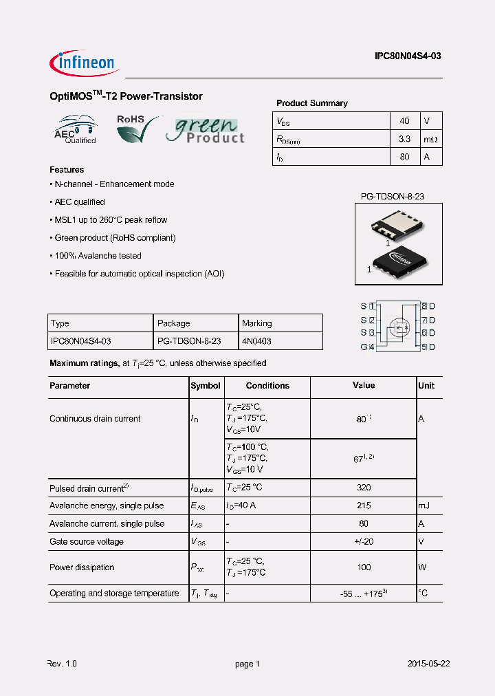 IPC80N04S4-03_8232953.PDF Datasheet