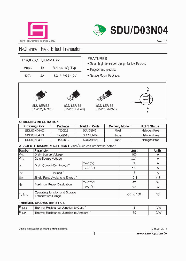 SDUD03N04_8234767.PDF Datasheet