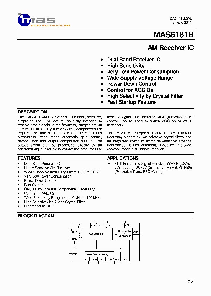 MAS6181B_8243275.PDF Datasheet