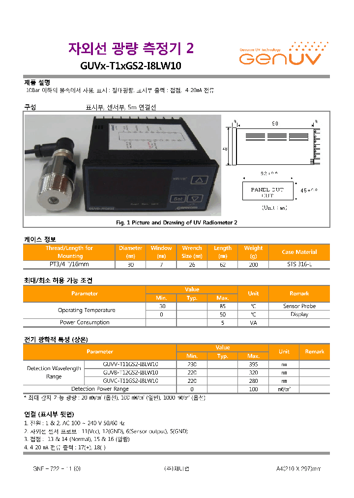 GUVX-T1XGS2-I8LW10_8250569.PDF Datasheet